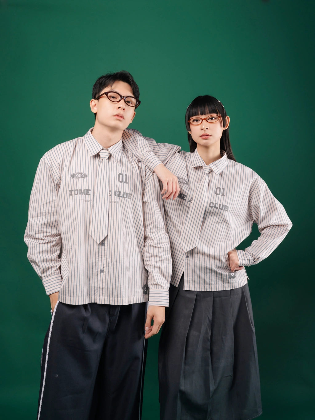 Tome Ame 01 Stripped Shirt Pink - Tome Ame