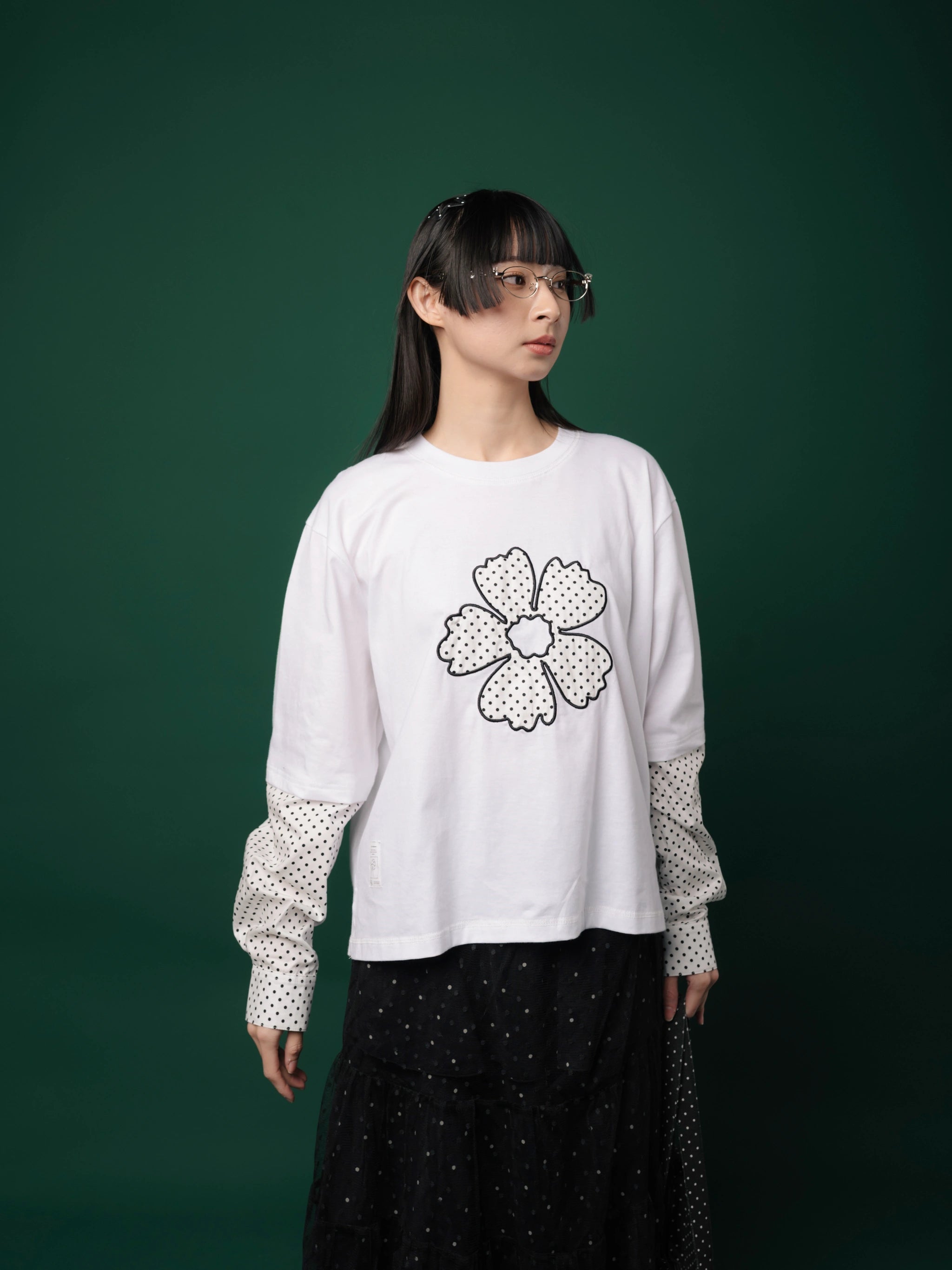 Yukio Longsleeve Tee White - Tome Ame