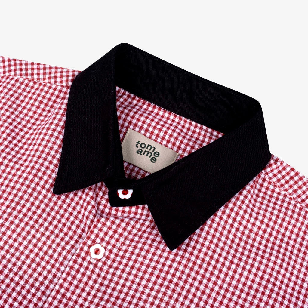 Chiko Plaid Shirt Red - Tome Ame