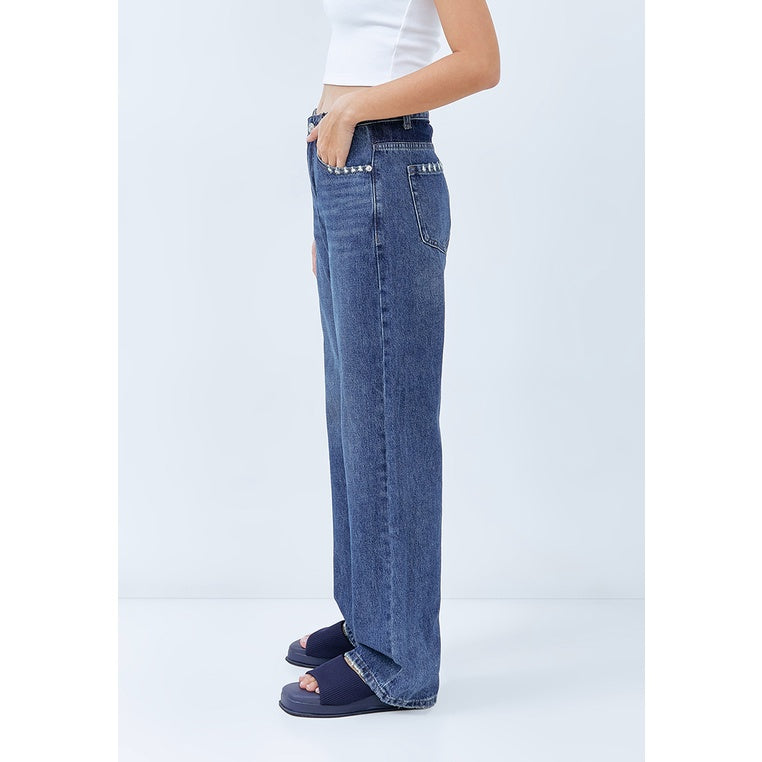 Elida Jeans Blue Pants - Odiva