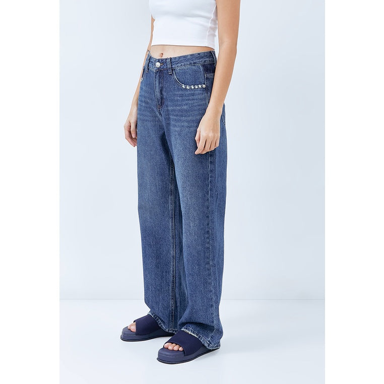 Elida Jeans Blue Pants - Odiva