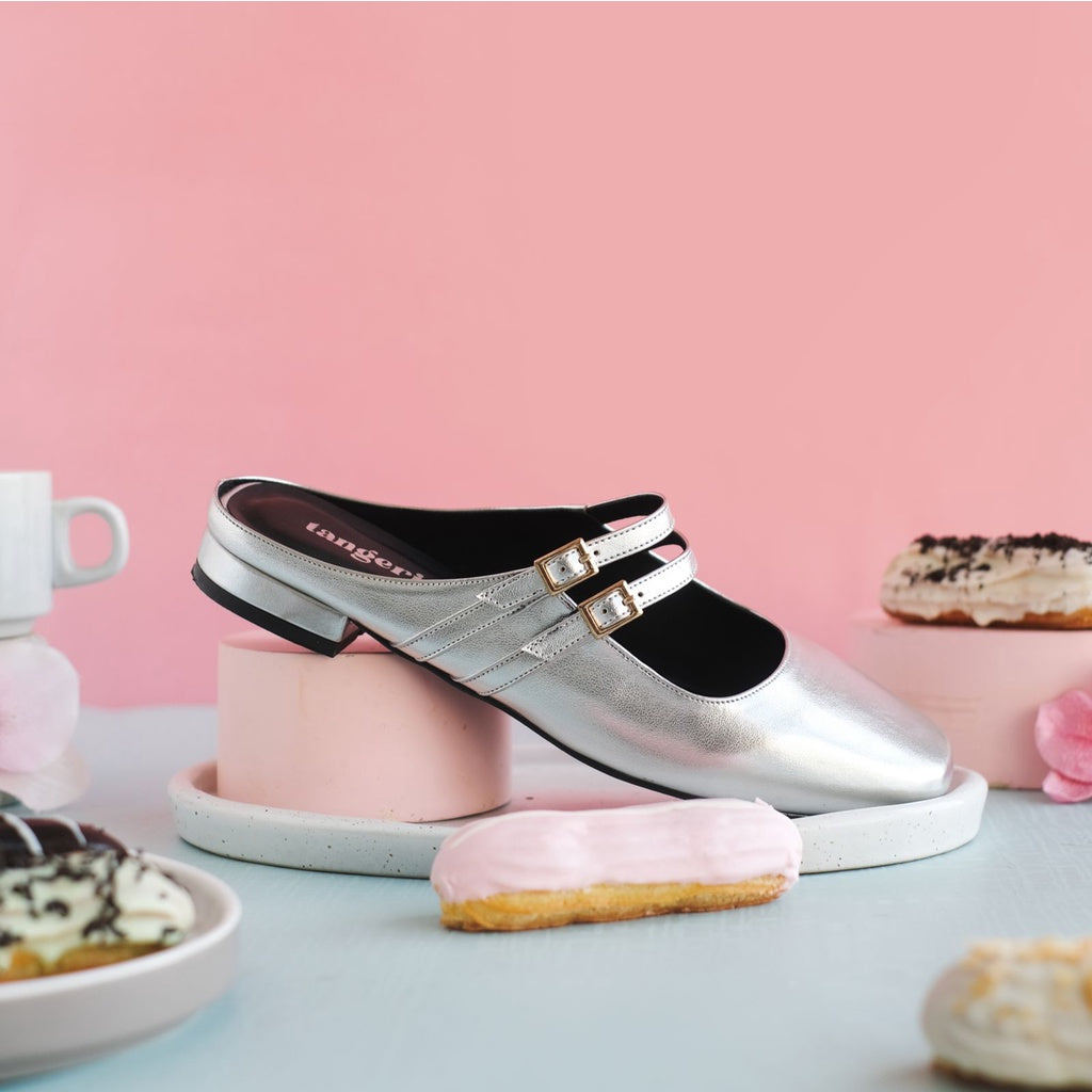 Eclair Flats Silver - Tangerine Marche