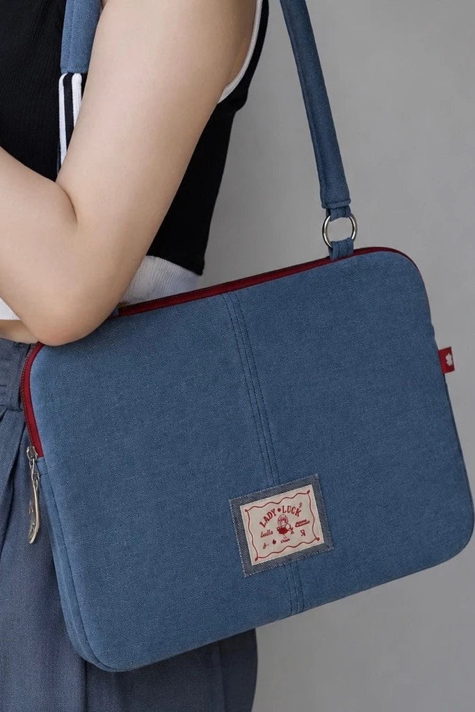 Beatrice Laptop Bag Light Denim - Luella