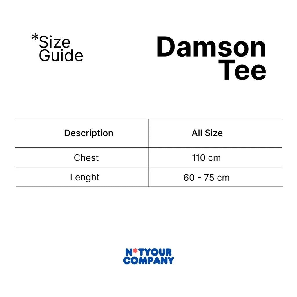 Damson Tee White - Not Your Company