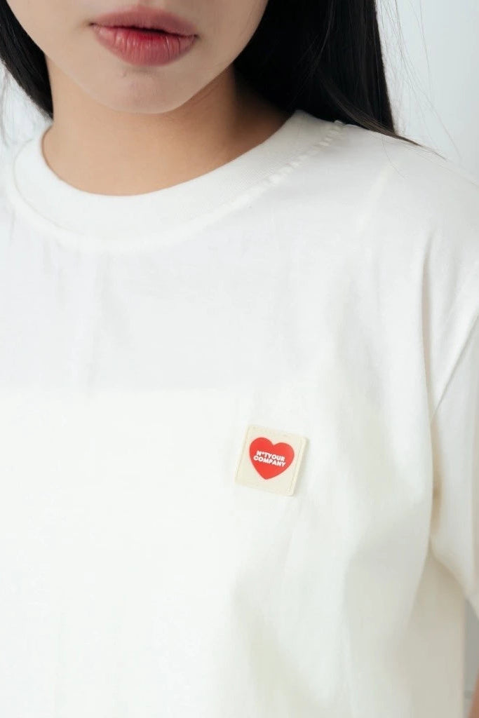 Damson Tee White - Not Your Company