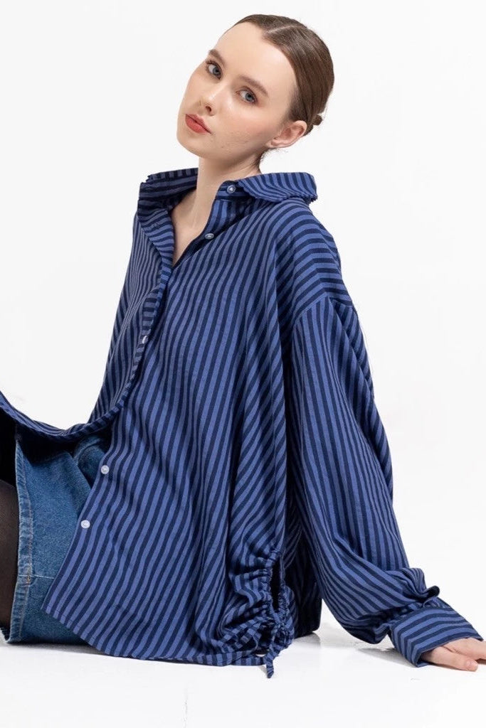 Abby Shirt Navy - Saya Saya