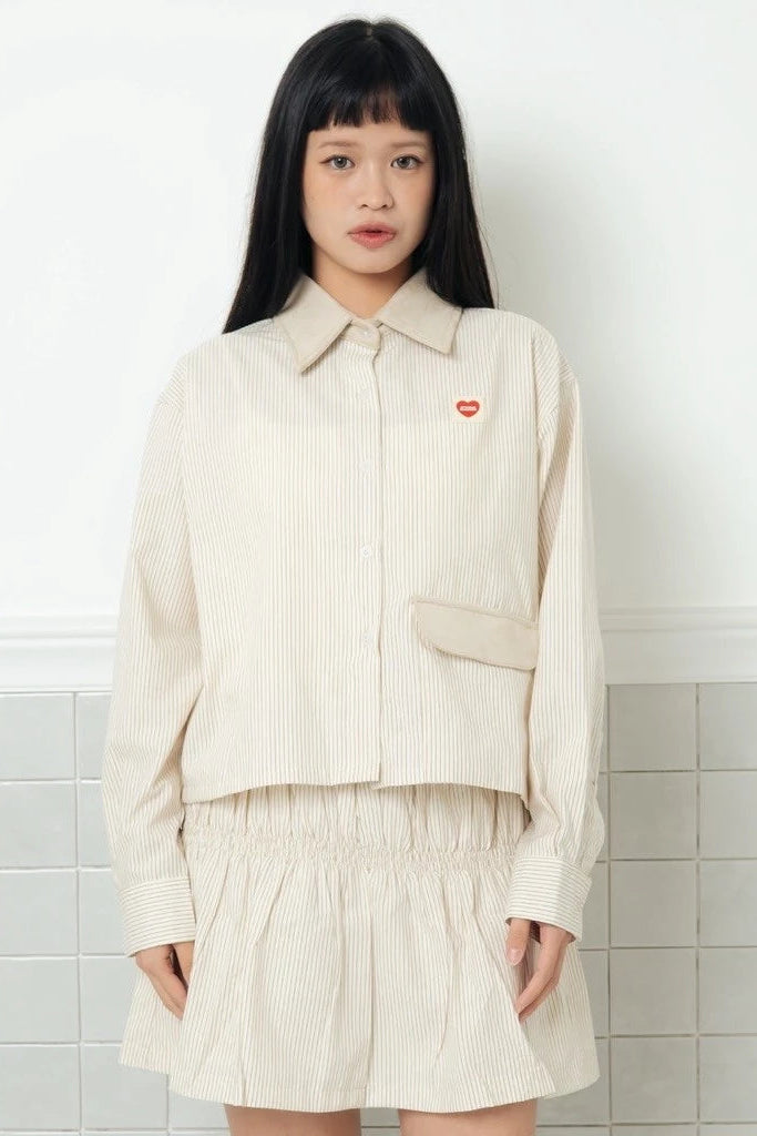 Callum Shirt Cream - Not Your Company