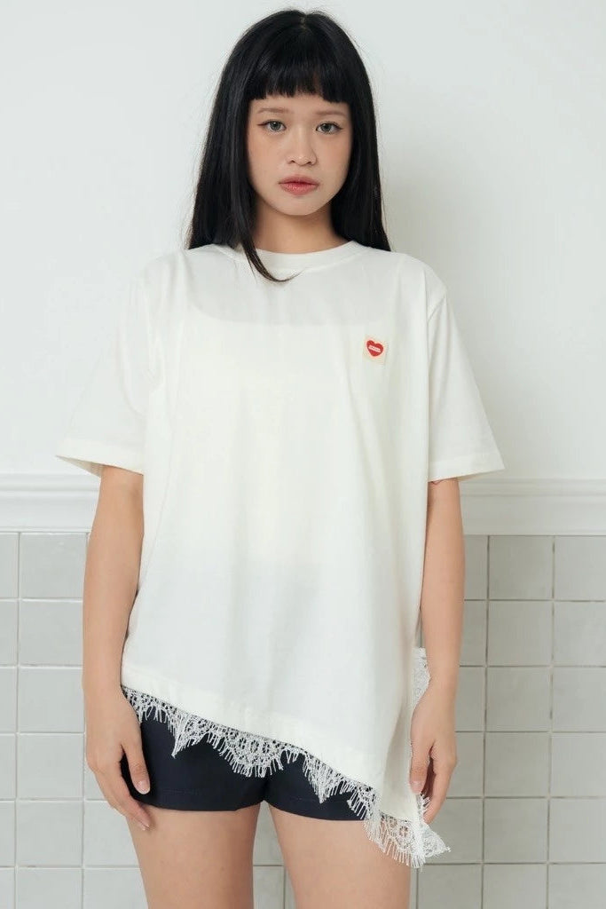 Damson Tee White - Not Your Company