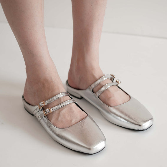 Eclair Flats Silver - Tangerine Marche