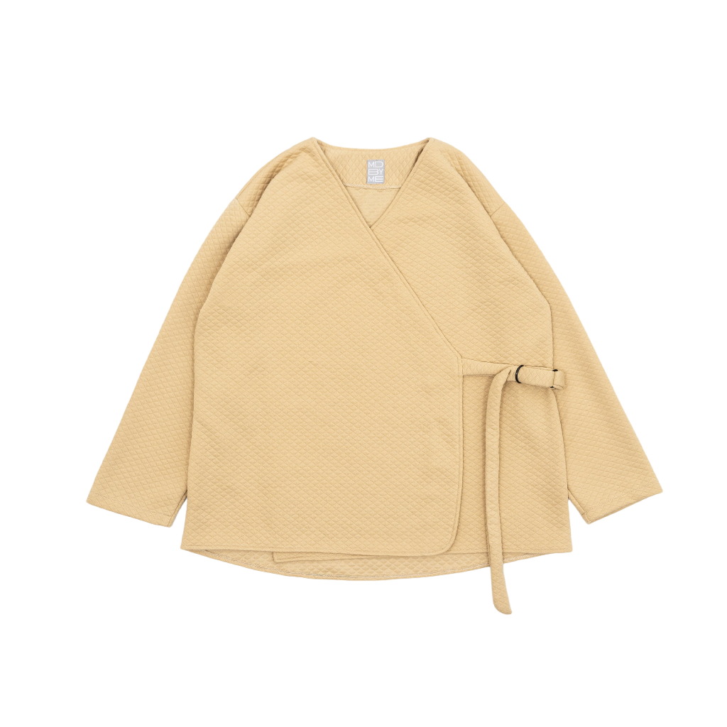 ​Quilted Chees Kimono Deep Yellow - Mdbyme
