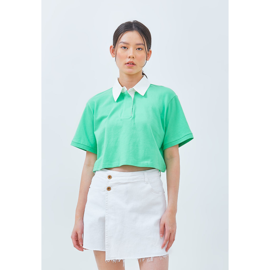 Paige Crop Top Green - Odiva