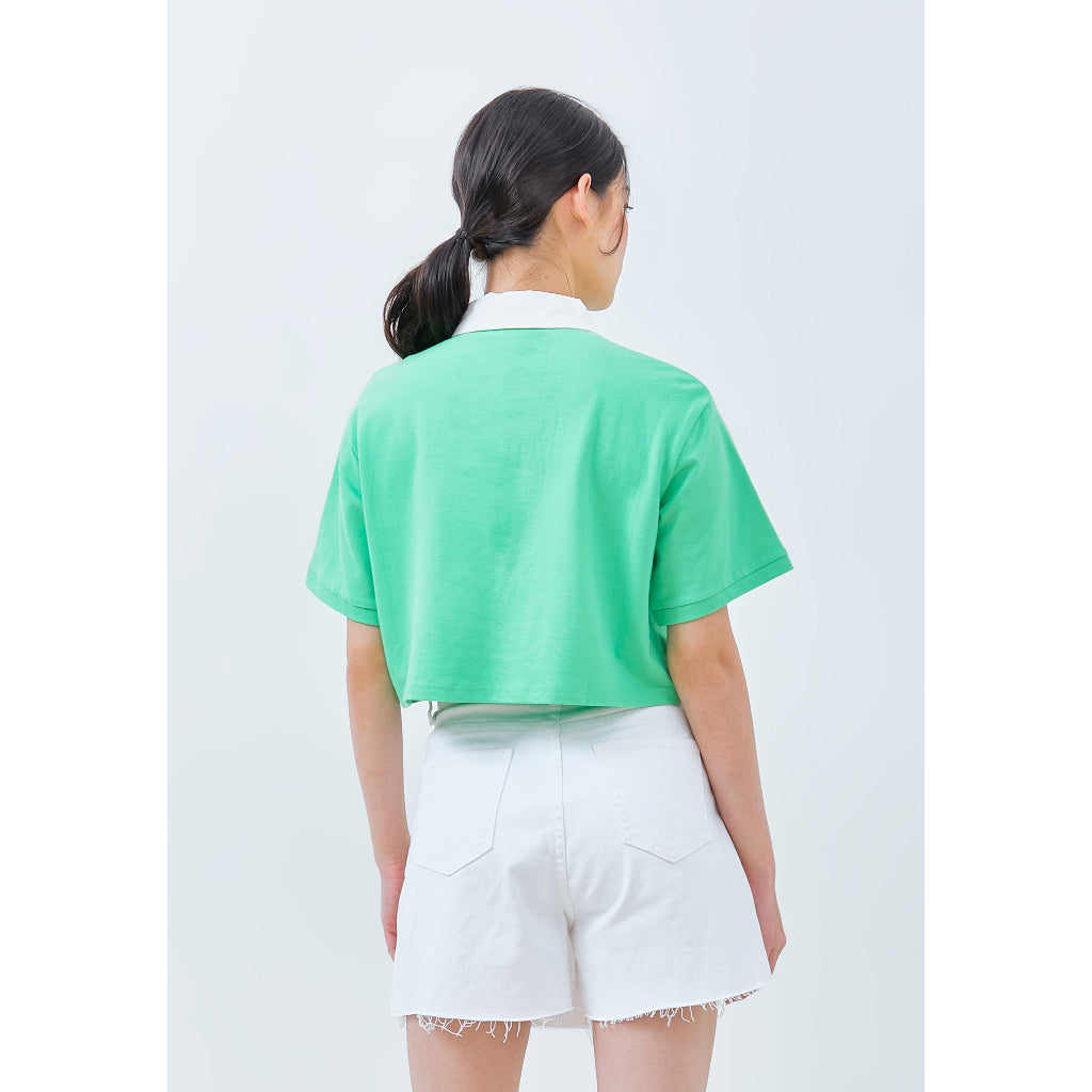 Paige Crop Top Green - Odiva
