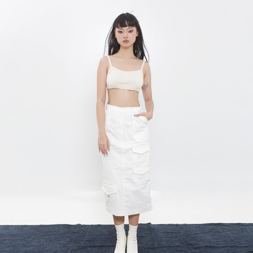 ​Rick Cargo Skirt White - Reise