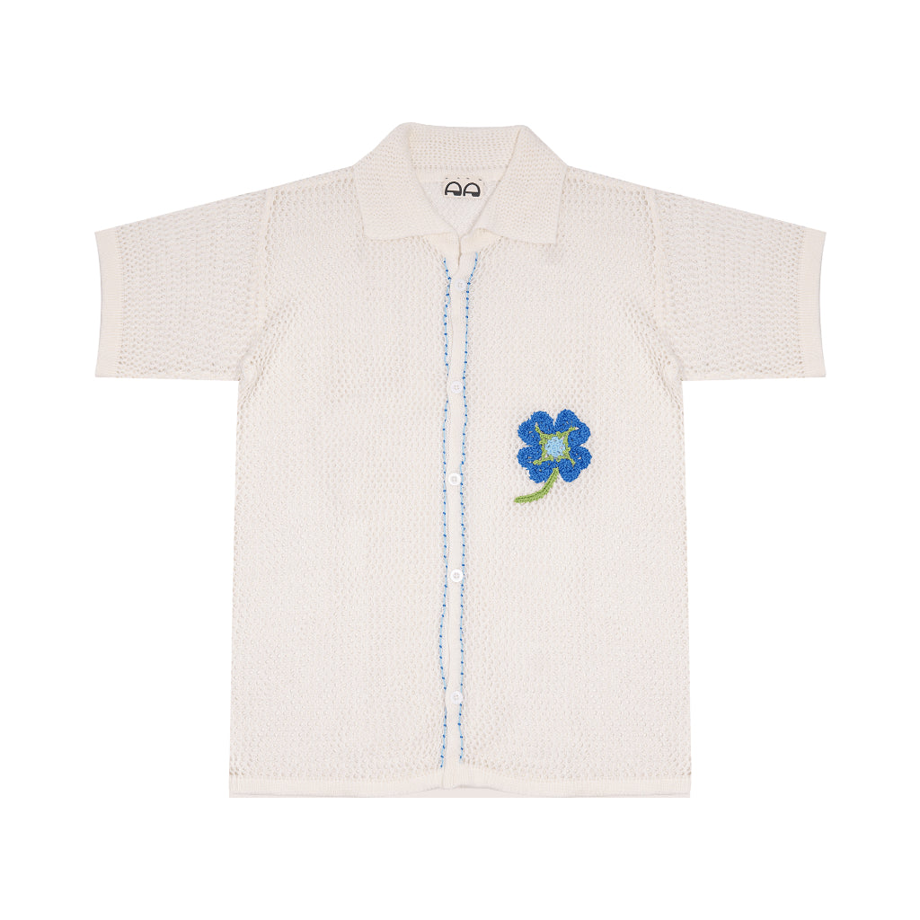 ​Beverly Gwen Knit Shirt White - Eotes