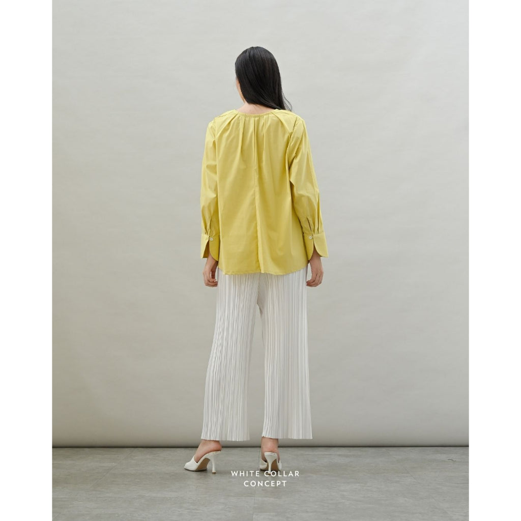 Knot Shirt Yellow - White Collar Concept