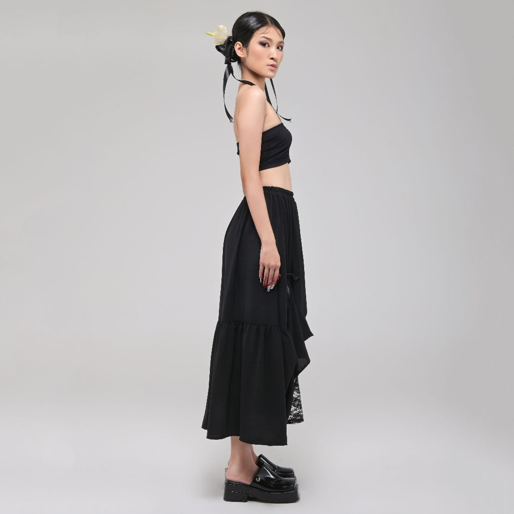 Vivienne Maxi Skirt Black - Isoos Studios