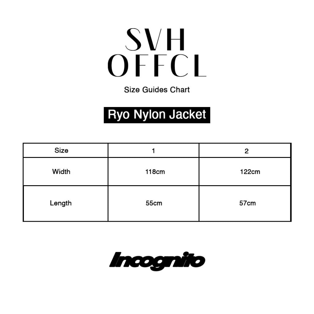 Ryo Nylon Jacket Blue - SVH Official