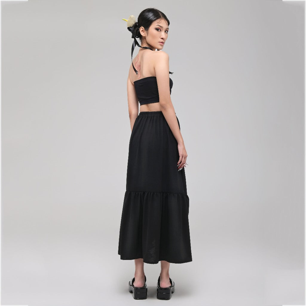 Vivienne Maxi Skirt Black - Isoos Studios