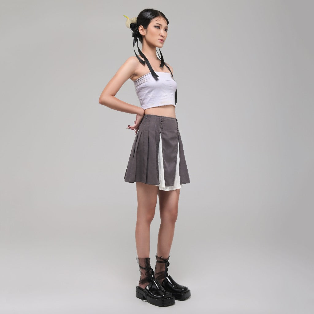 Marv Mini Skirt Grey - Isoos Studios