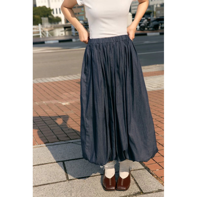 Camile Skirt Denim - Jinzu