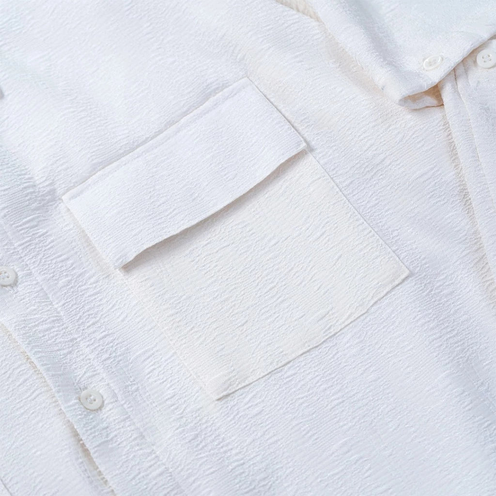 Hyun Longsleeve Shirt White - SVH Official