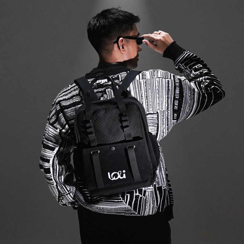 Hex Backpack Black - Lou Tropics