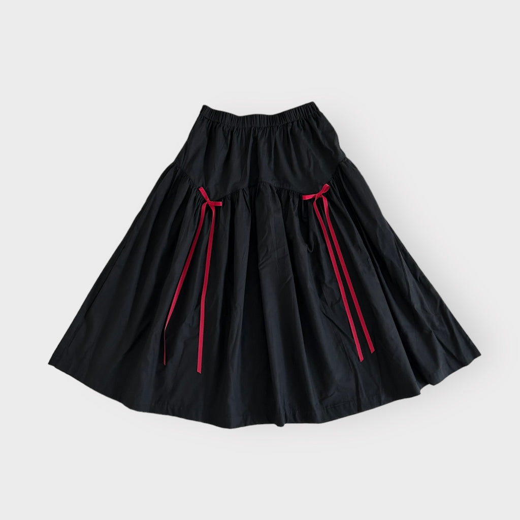 Ribbon Crinkle Flare Skirt - Argyle & Oxford