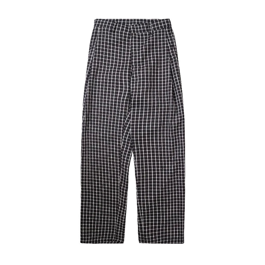 Yujin Tartan Black Trouser Pants - SVH Official