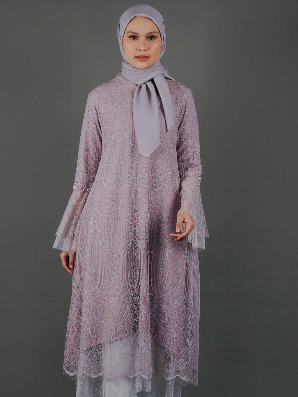 Callista Semi-Dress Light Purple - Holypeony