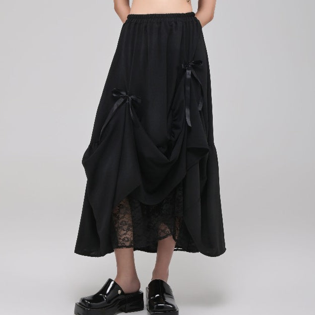 Vivienne Maxi Skirt Black - Isoos Studios