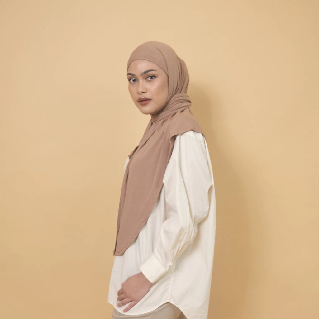 Vienna Instant Pashmina Caramel - Tantri Namirah Official