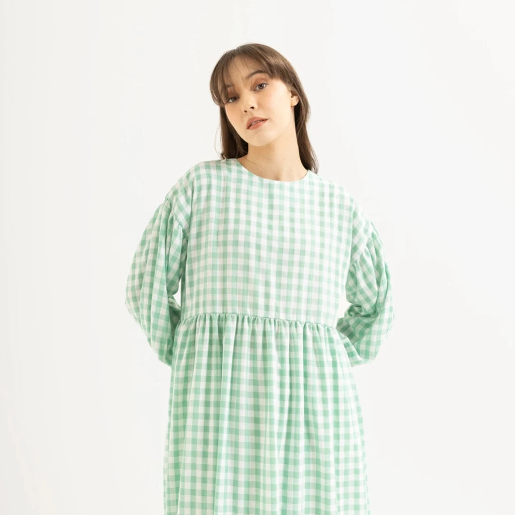 Tango Gingham Dress - Tuff Puff