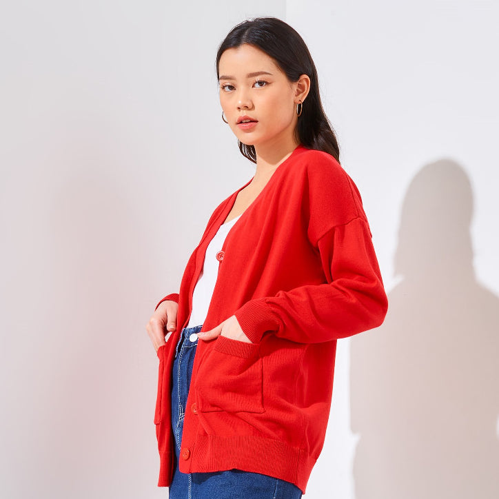 Navara Cardigan Red - Vintage House