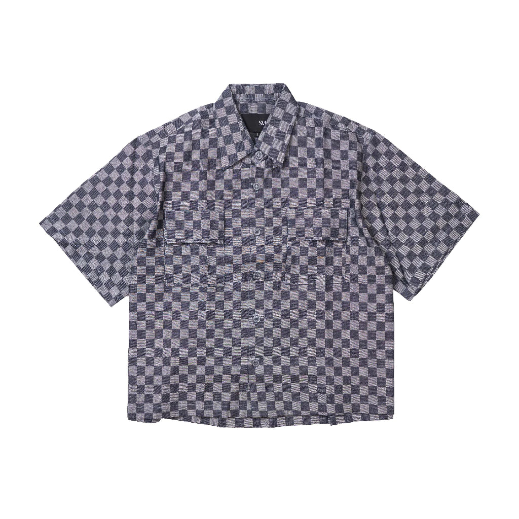 Scar Boxy Shirt Denim - SVH Official