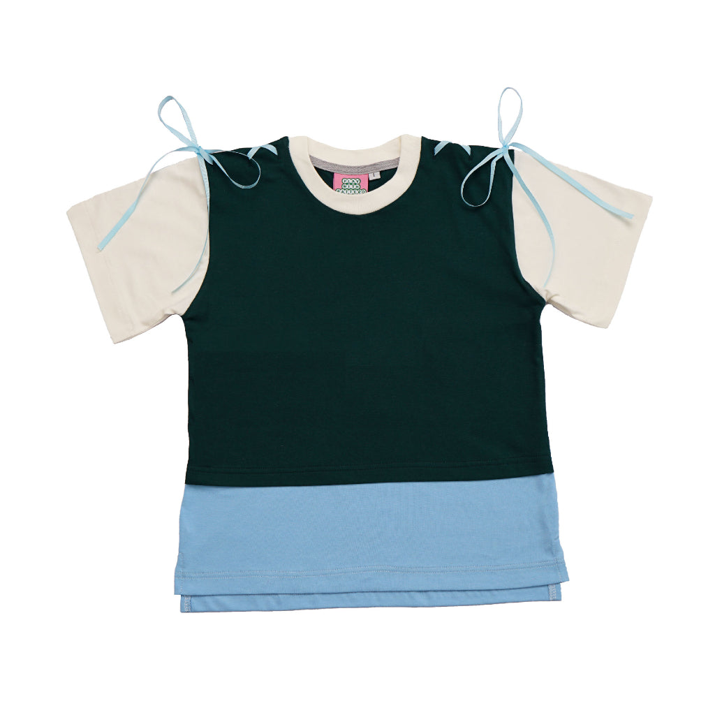 Ash Pine Ribbon Charm Tshirt (Size 2) - Playwithpattero