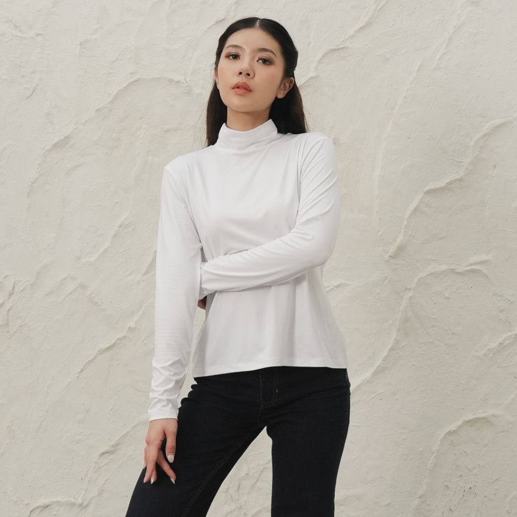 Lanna Turtle Neck Inner White - Zi & Glo