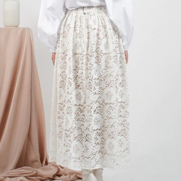 Hadijah Skirt White -  Hajeera