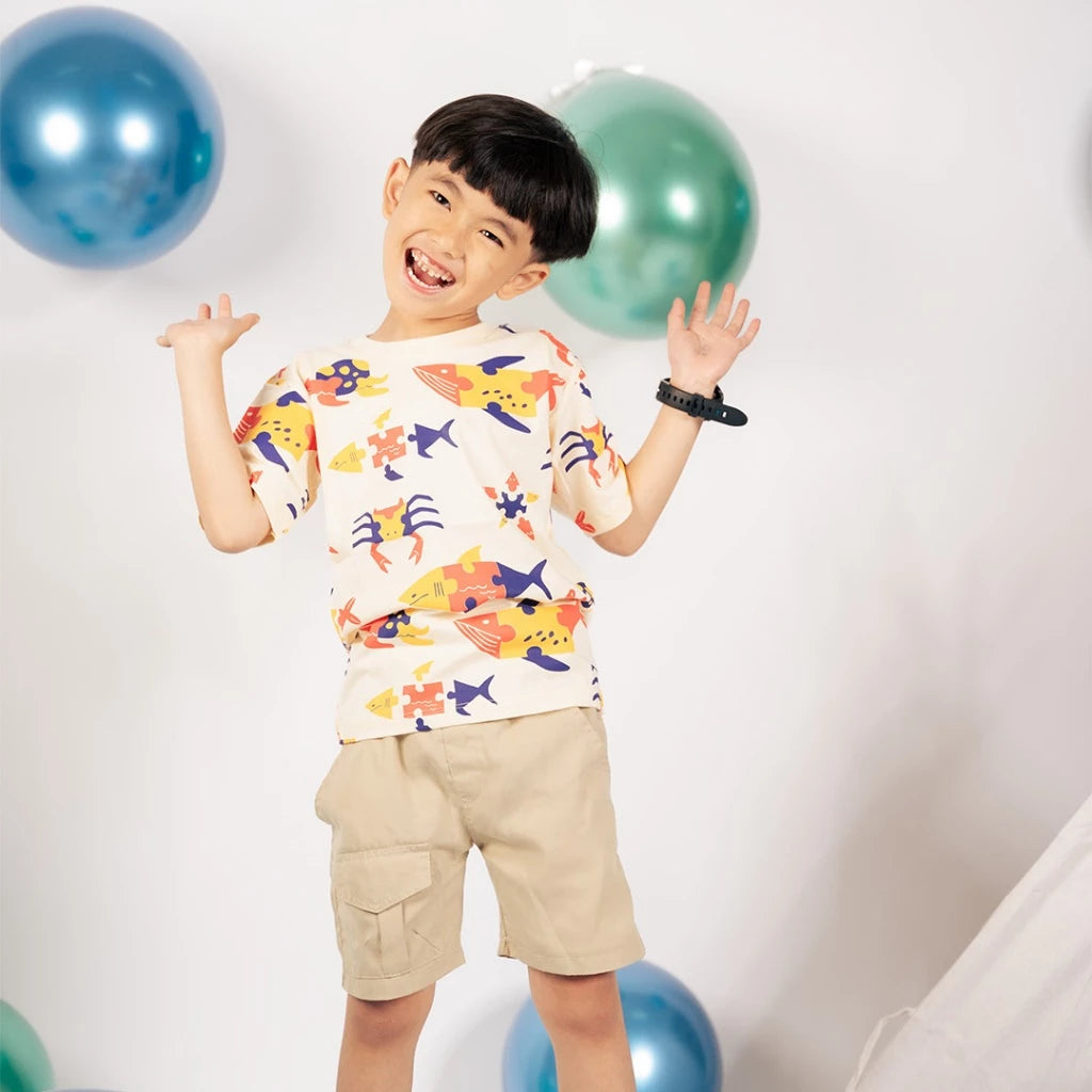 HGL Bambini - Jummakids Puzzle Time Full Printed T-Shirt - Jumma Kids
