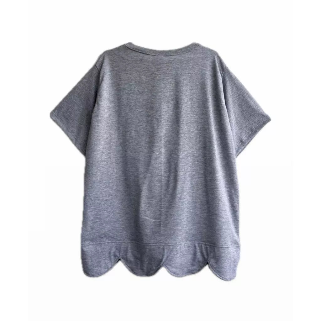 Earl Grey Scallop Tee - Mannequin Plastic