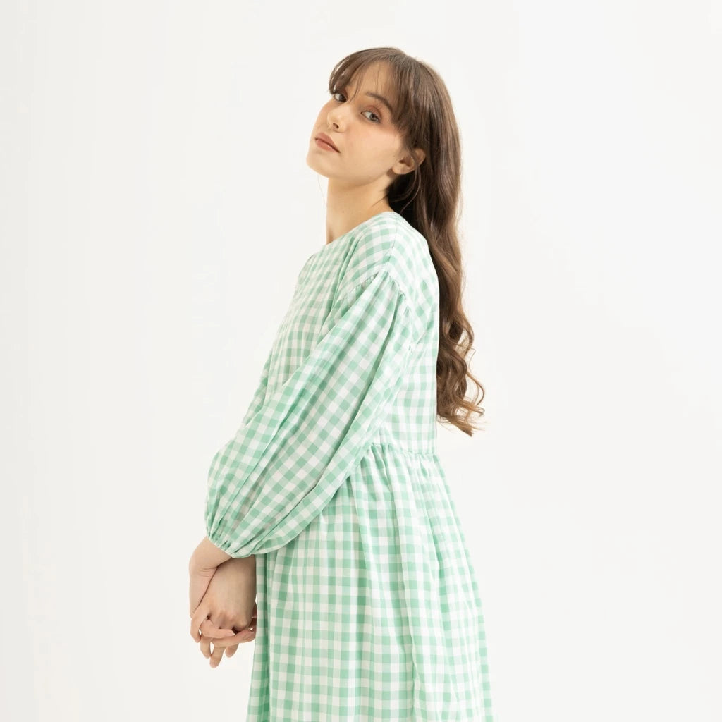 Tango Gingham Dress - Tuff Puff