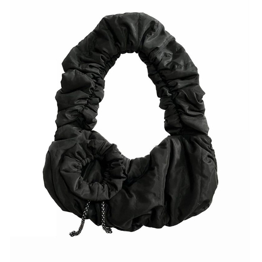Black Puffy Curly Bag - Mannequin Plastic