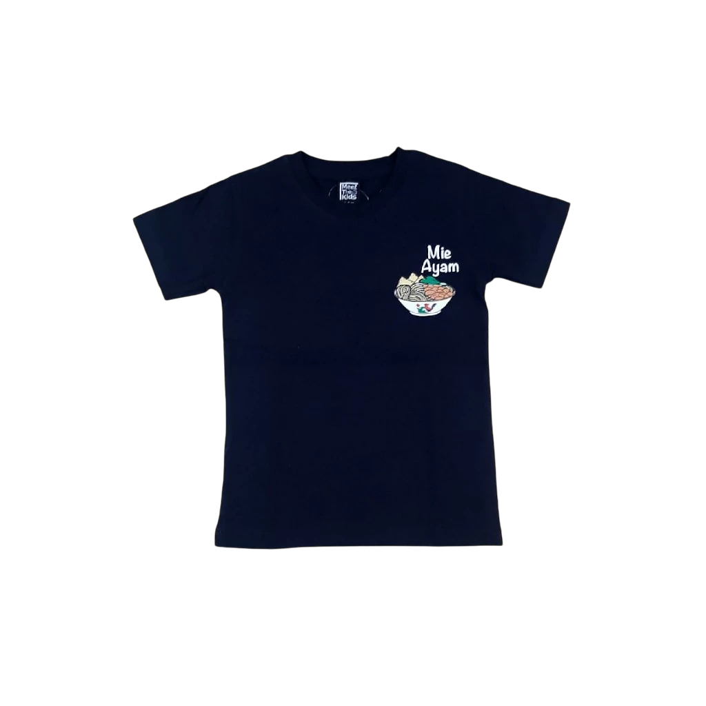 HGL Bambini - Mie Ayam Tshirt Black - Meet The Kids