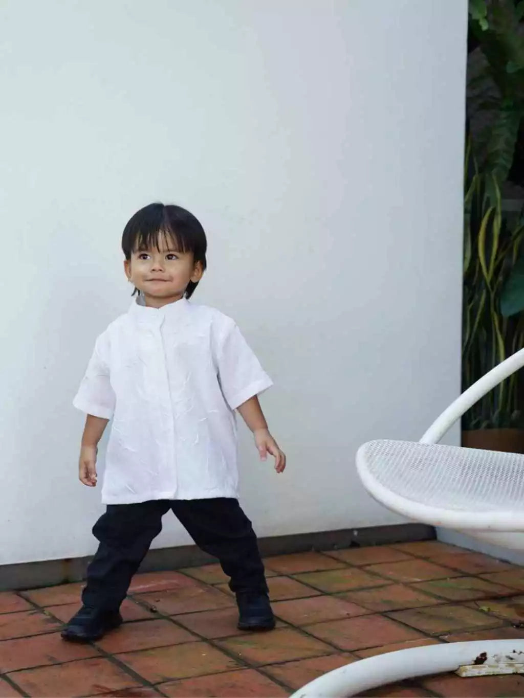 HGL Bambini - Asana Son Shirt White - KREM