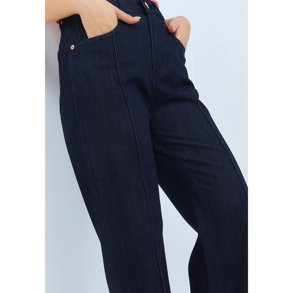 Fit And Flare Jeans Blue - Odiva