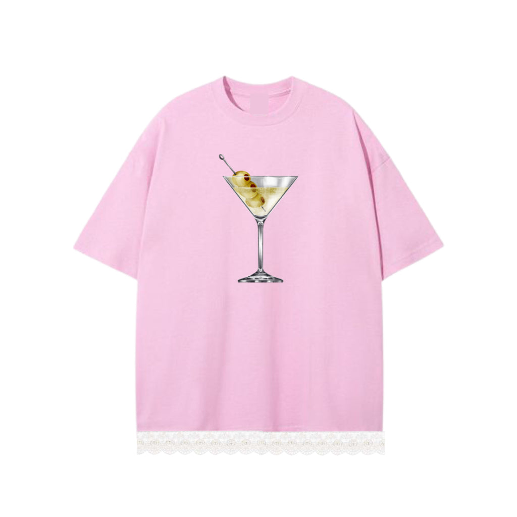 Martini Lace Tshirt -  Tuff Puff