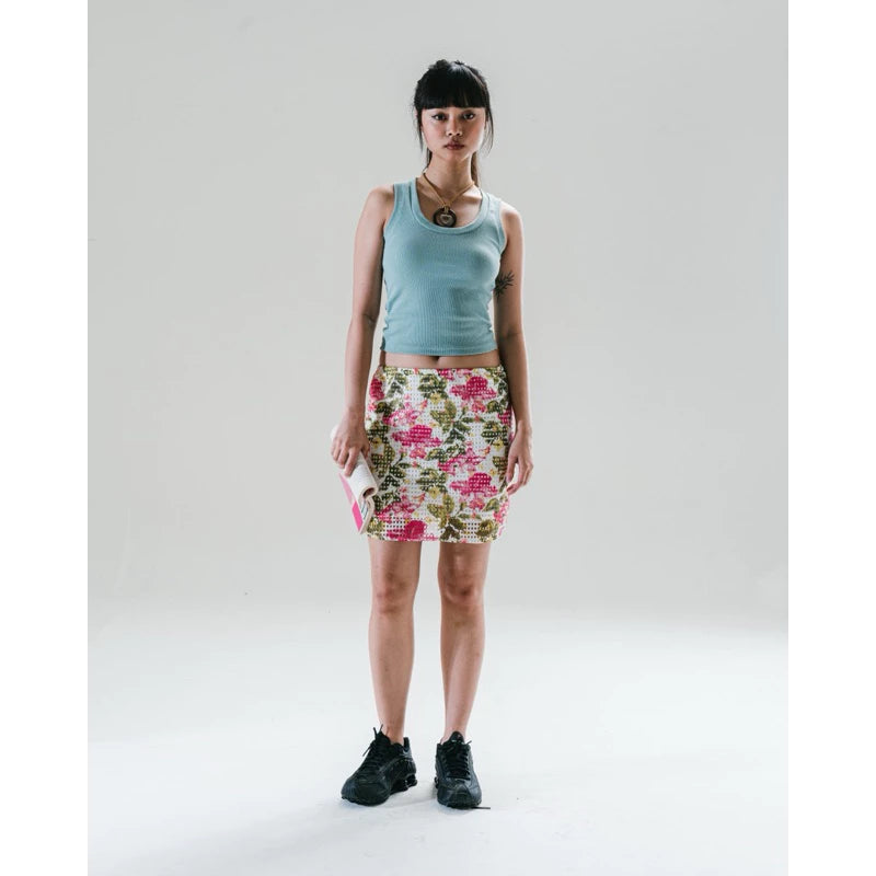 Paradise Skirt Pink White Green - Dear