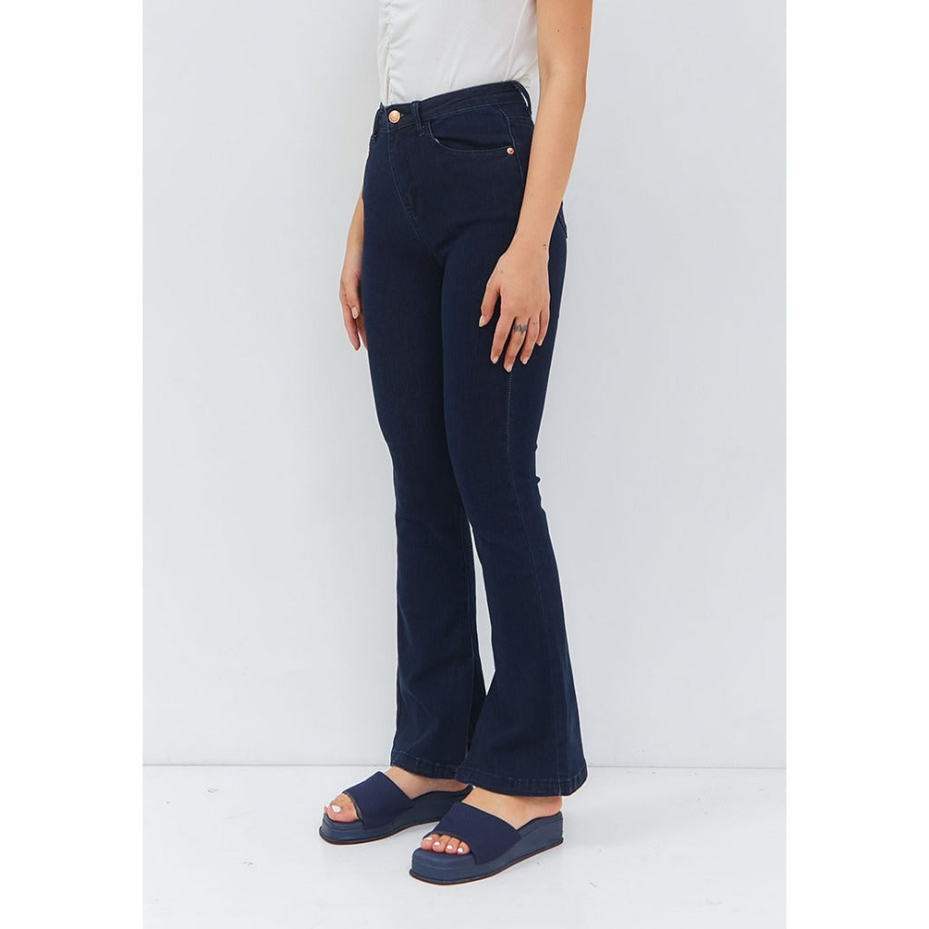 Fit And Flare Jeans Blue - Odiva