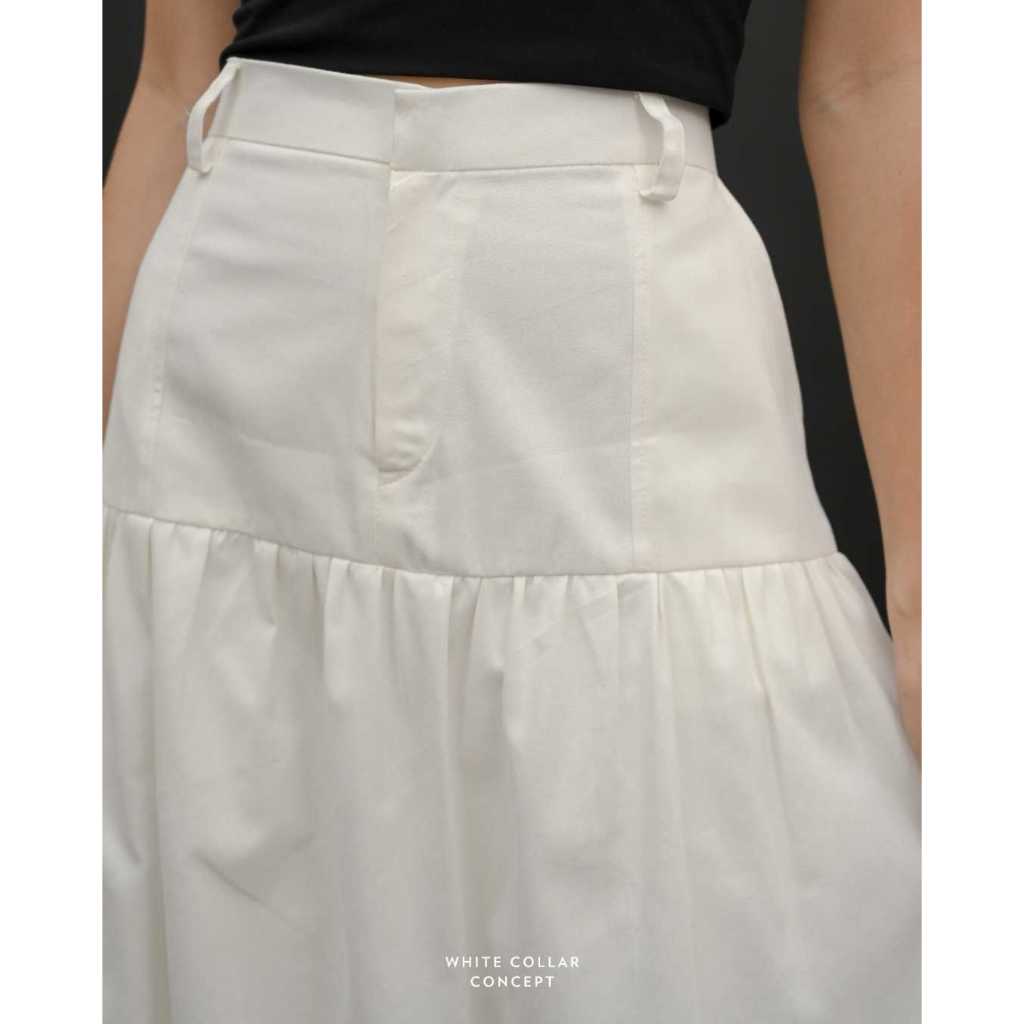 Bubble Skirt - White Collar Concept