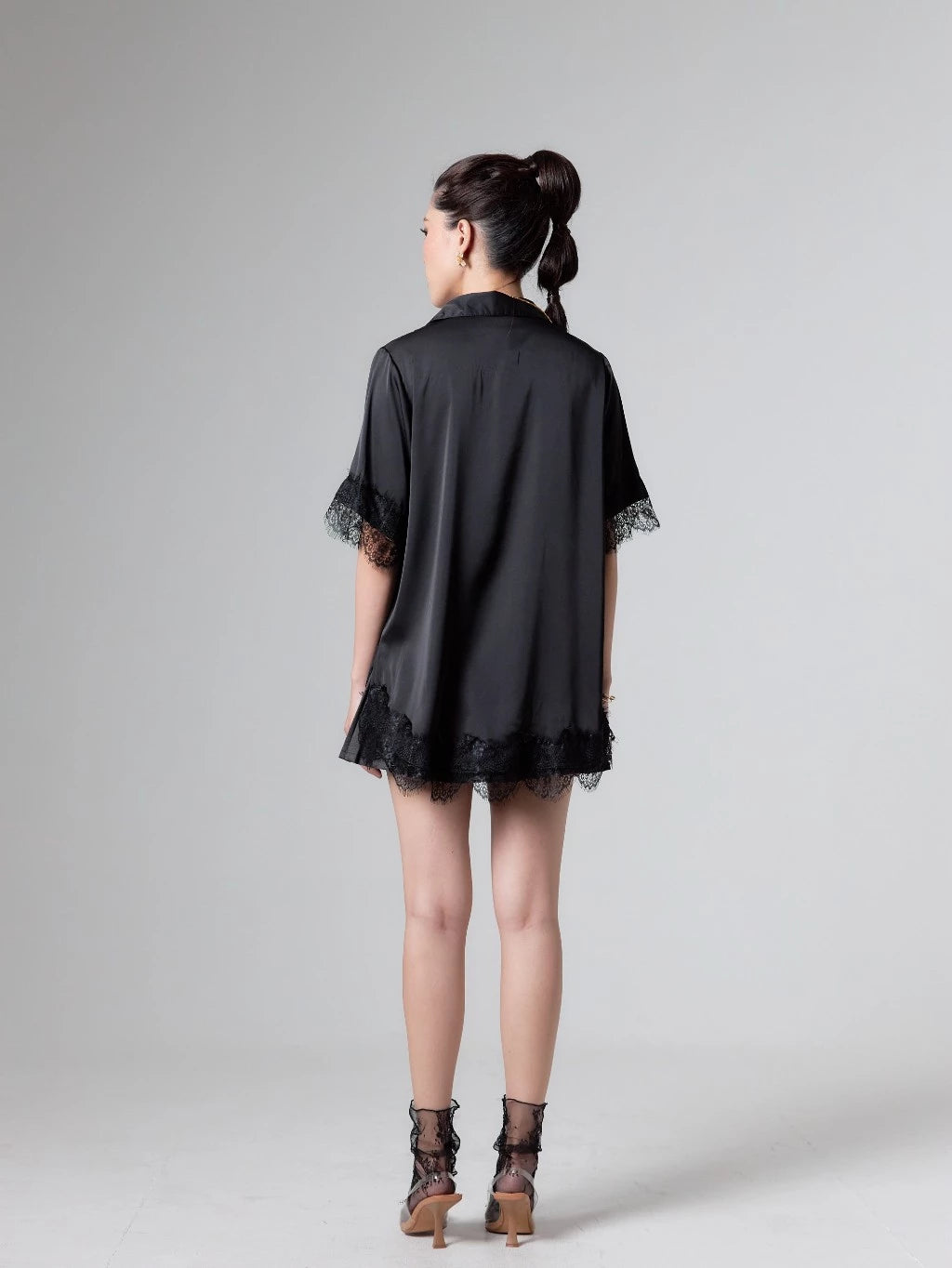 Cheryl Silk Shirt Black - Mine