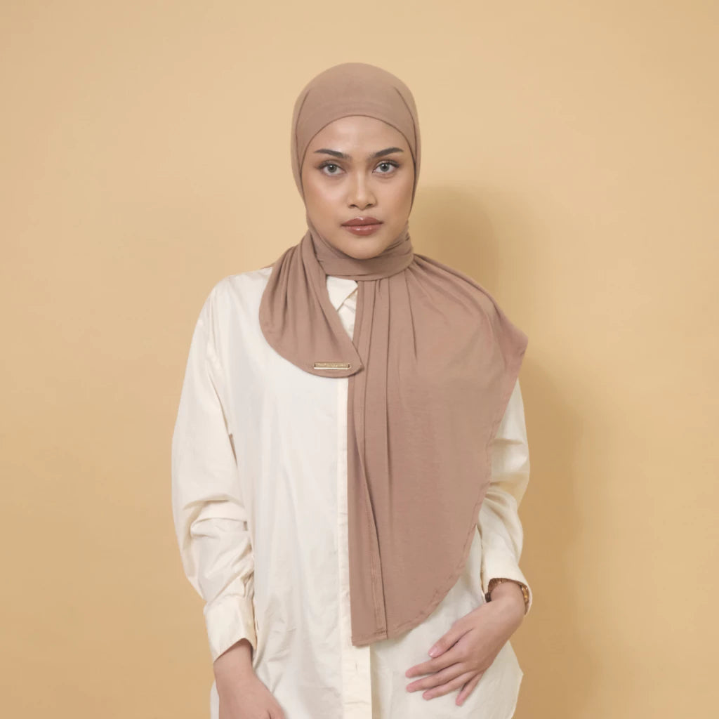 Vienna Instant Pashmina Caramel - Tantri Namirah Official